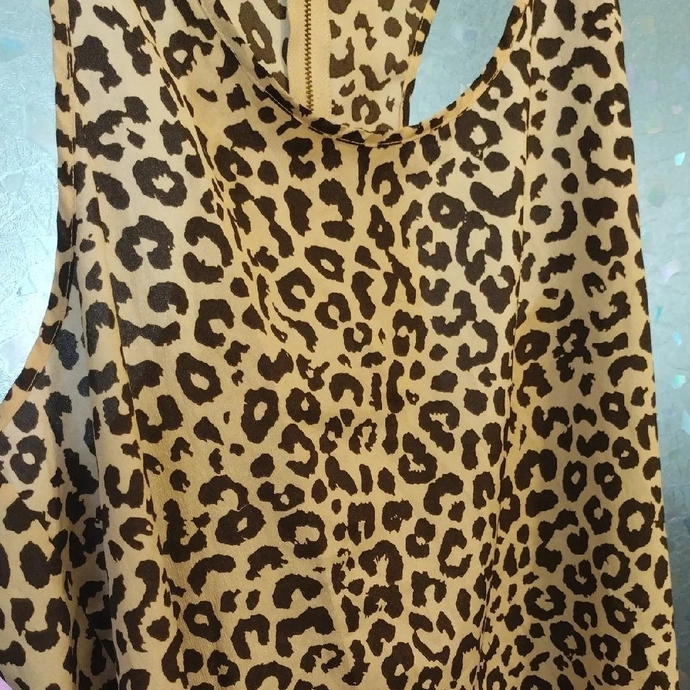 Ambiance Black and Cream Leopard Print Top - Picture 5 of 8
